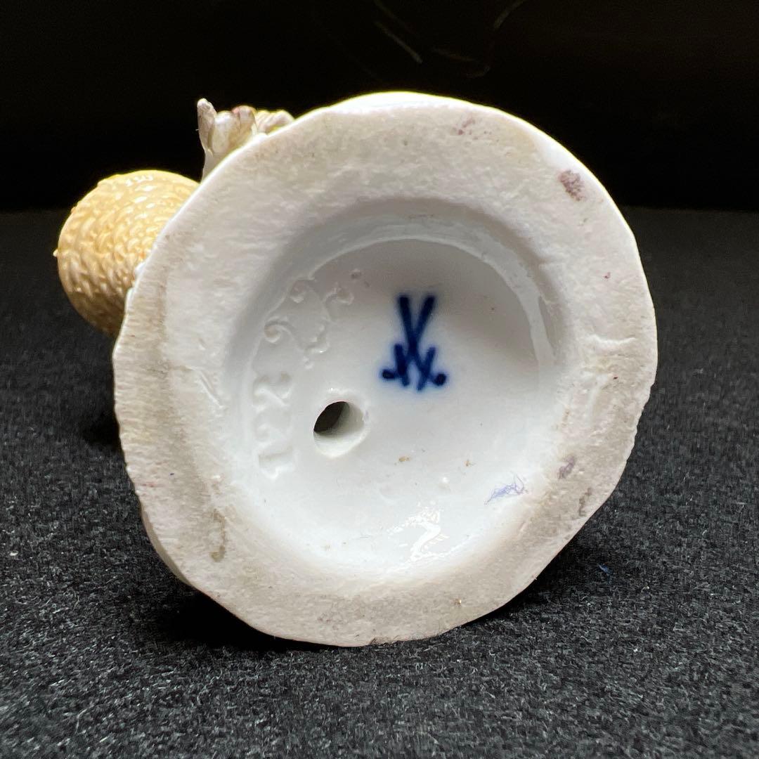 マイセン　羊と女の子　フィギュリン　共箱　高さ約13㎝　東Y8-0130☆1F