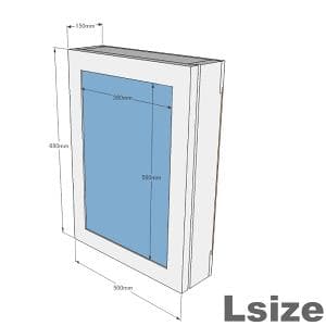 OLD ASHIBA（足場板古材） ミラーキャビネット 収納 鏡 ヴィンテージ