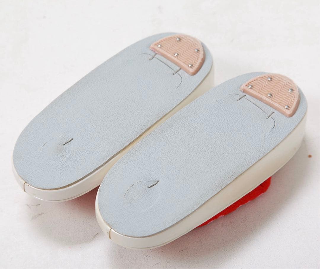 七五三3歳被布赤とピンクの花柄着物