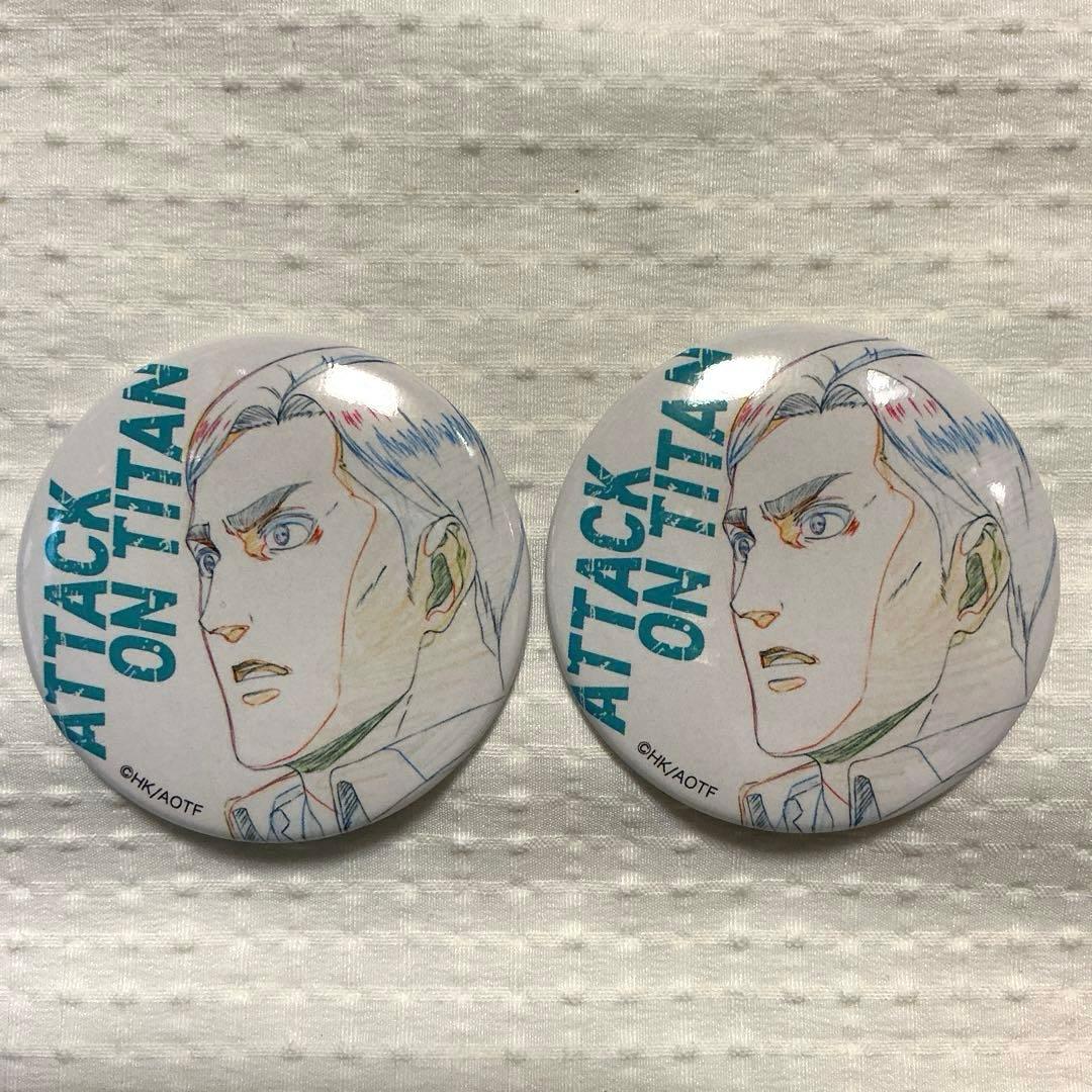 進撃の巨人 エルヴィン key:prime ランダム缶バッジ 2個 - メルカリ