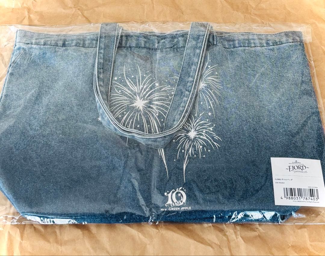FJORD (フィヨルド) デニムトートバッグ ミセスグリーンアップル
