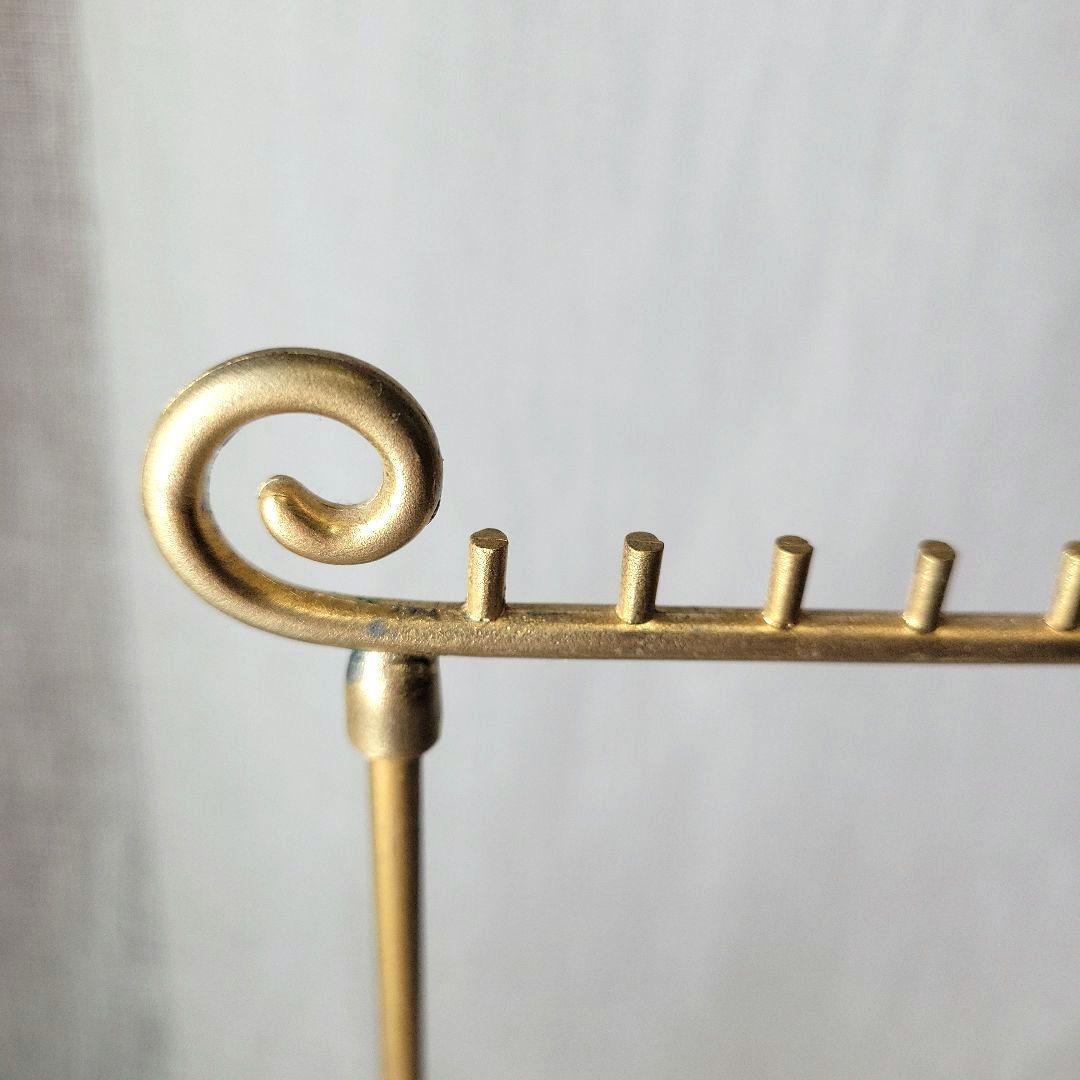 アンティークジュエリー風 マットゴールド アクセサリースタンド
