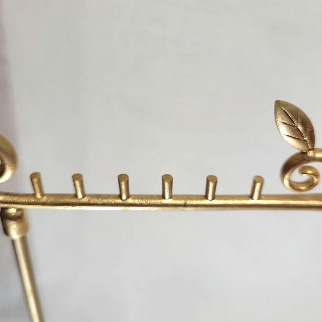 アンティークジュエリー風 マットゴールド アクセサリースタンド