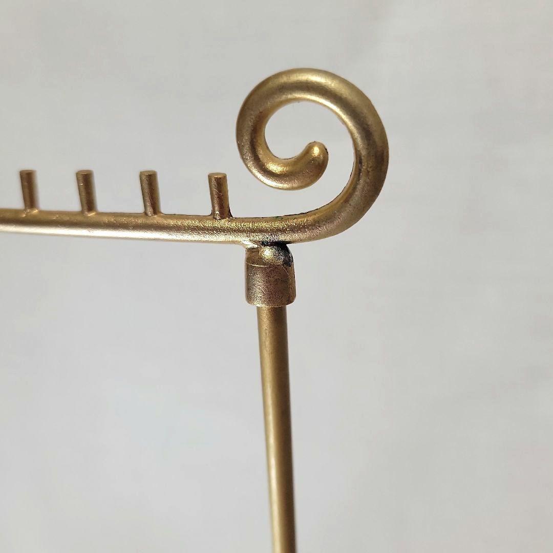 アンティークジュエリー風 マットゴールド アクセサリースタンド