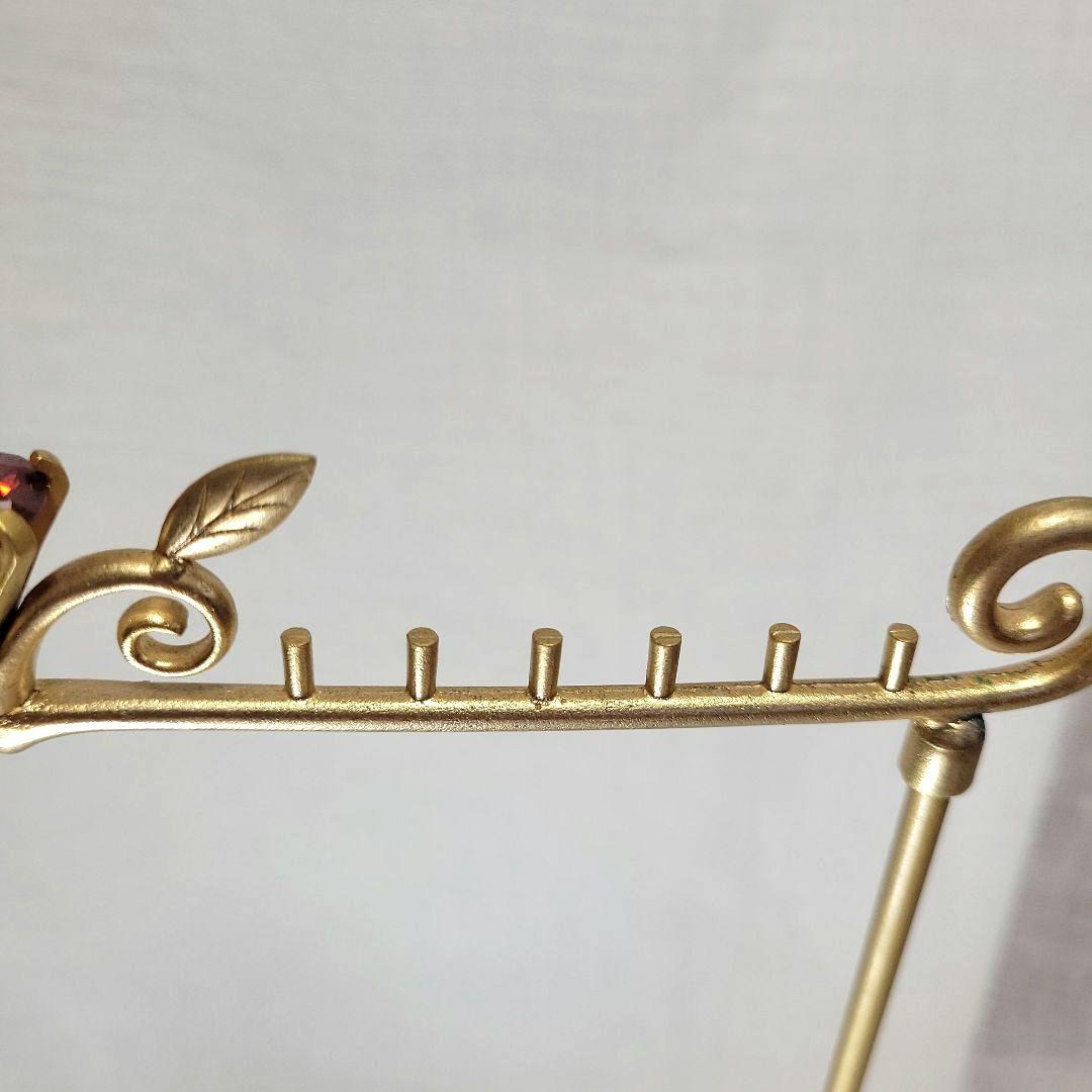 アンティークジュエリー風 マットゴールド アクセサリースタンド