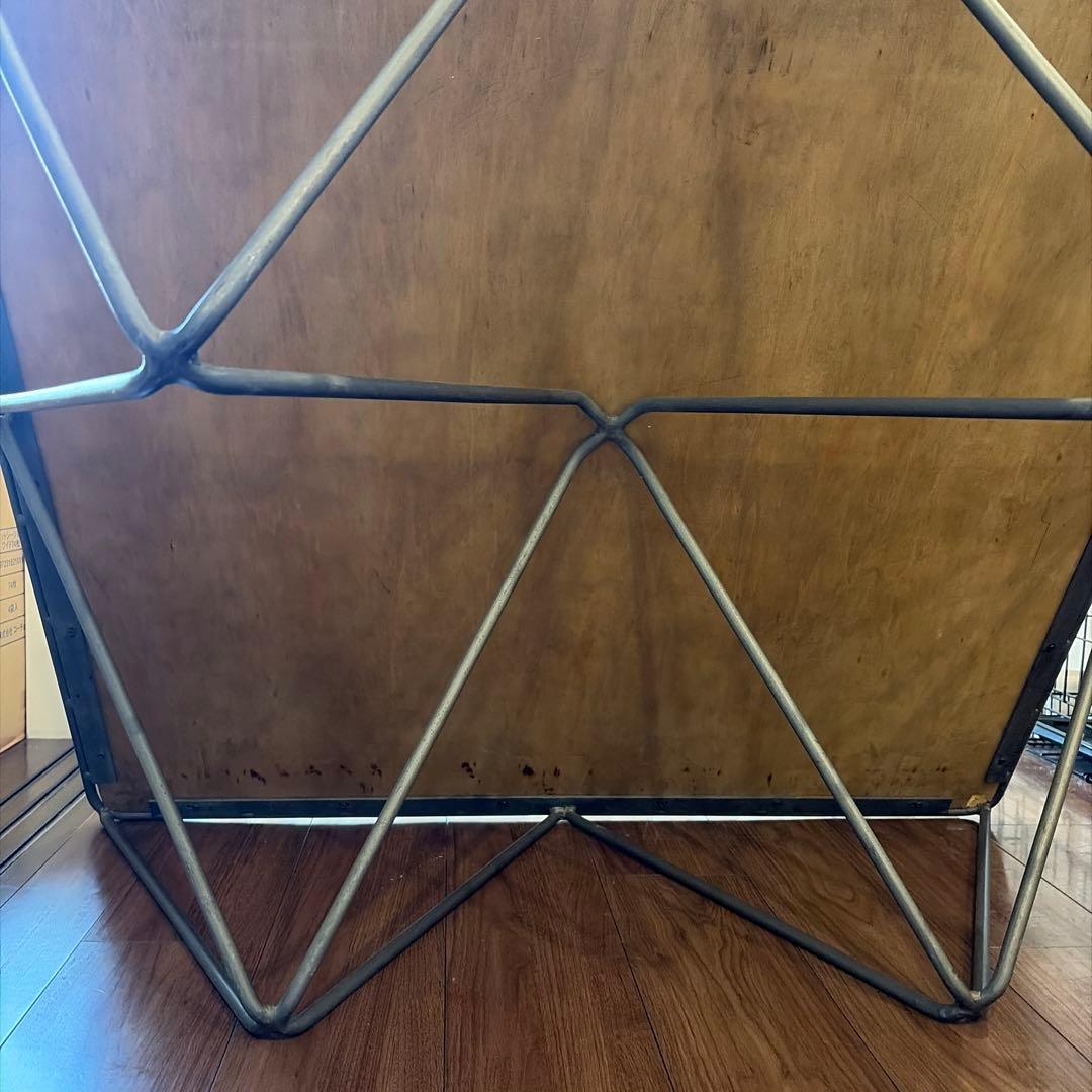 木製テーブル、アイアン脚