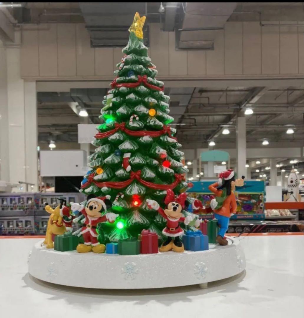 新品 クリスマスツリー ディズニー イルミネーション オルゴール