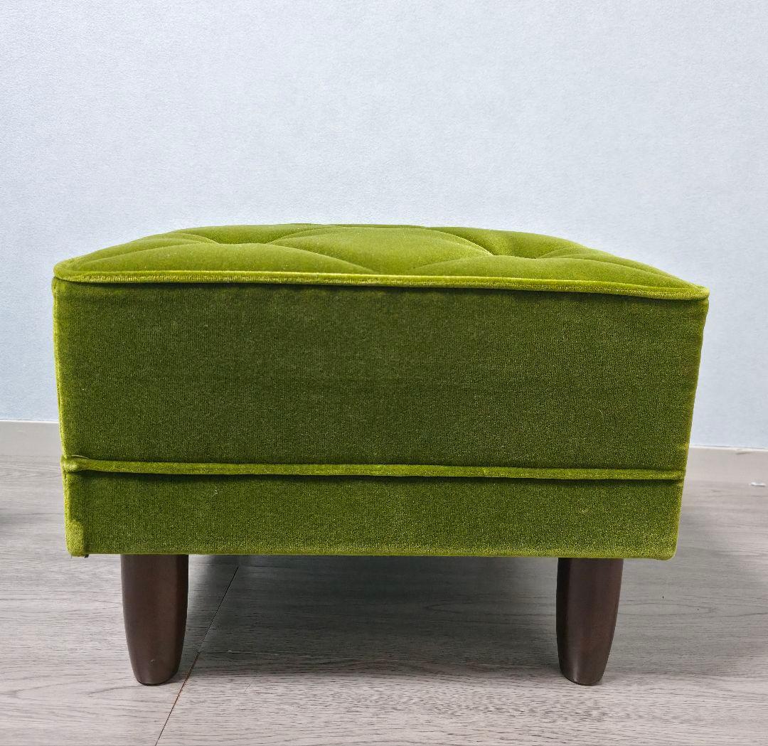 カリモク60 オットマン モケットグリーン X36206QD スツール 足置き
