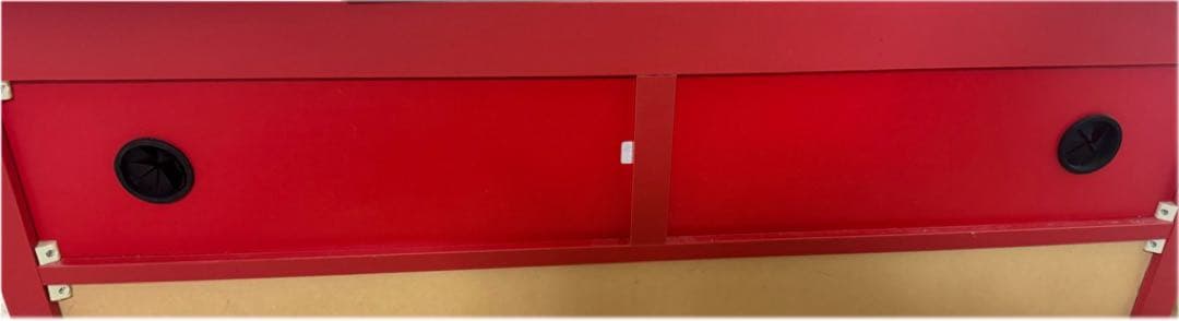 スペースエイジ テレビ台 赤 ローボード 70s レトロフューチャー 収納付き