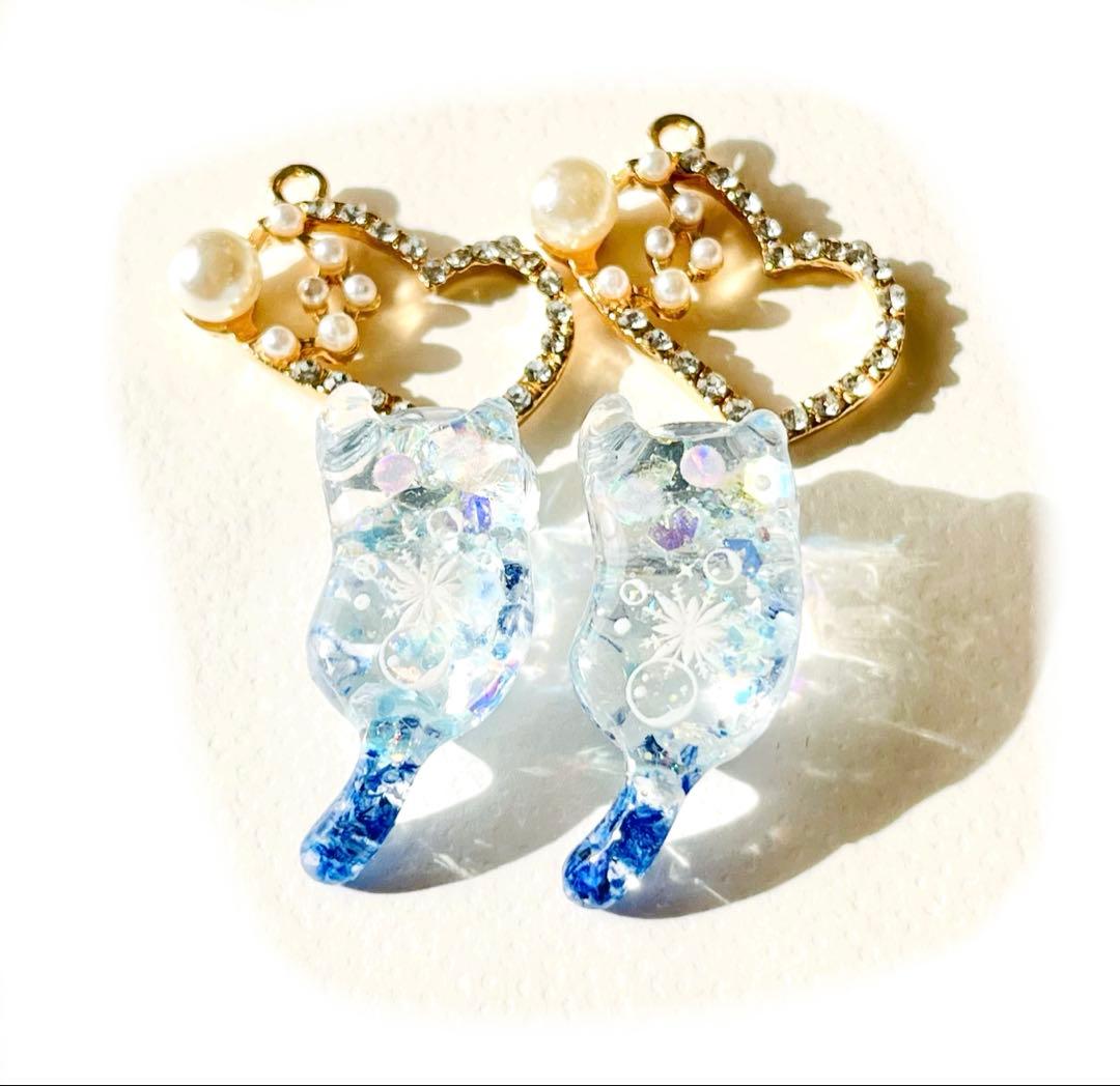 じゃれねこ『1月☆⑩シャボン玉×ブルー花』再販☆