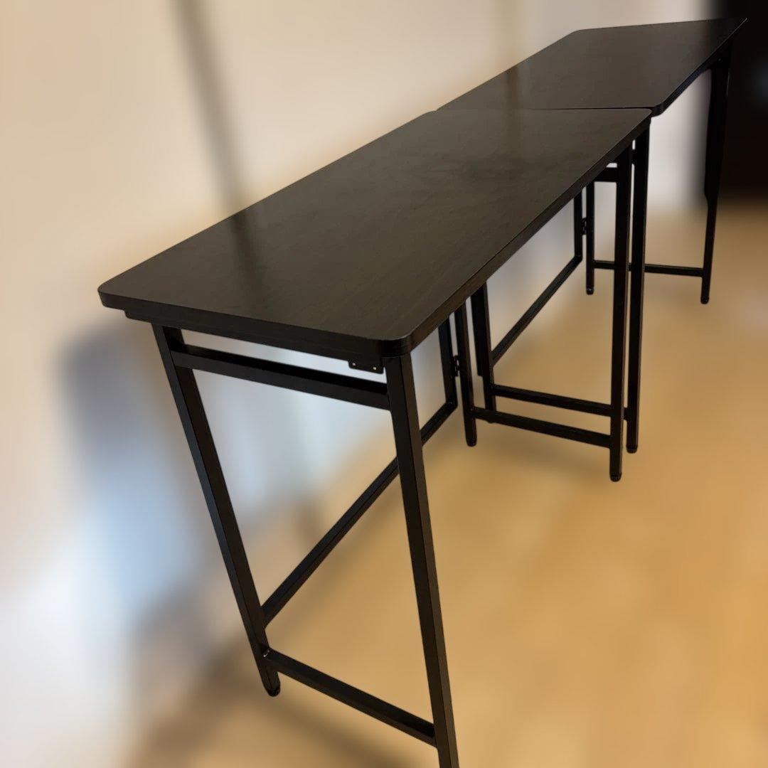 2点セット　パタパタデスク山善　収納テーブル　リモートワーク　ワークデスク