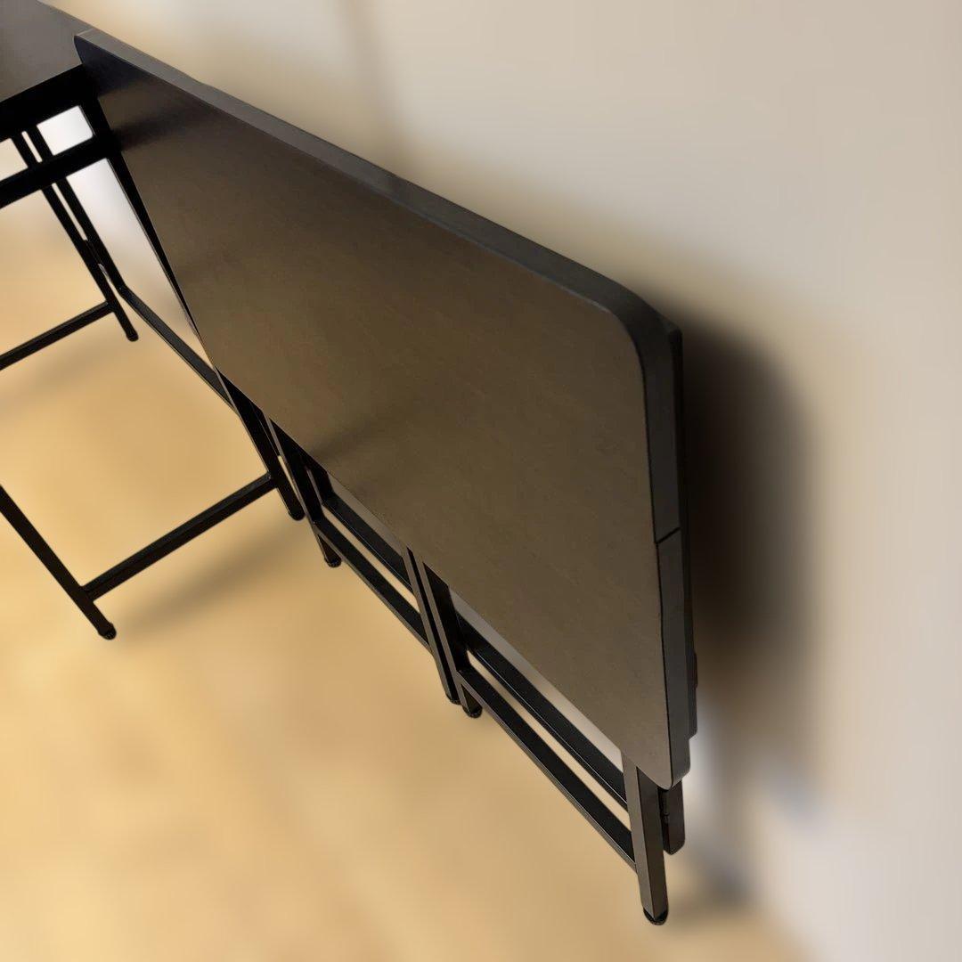 2点セット　パタパタデスク山善　収納テーブル　リモートワーク　ワークデスク