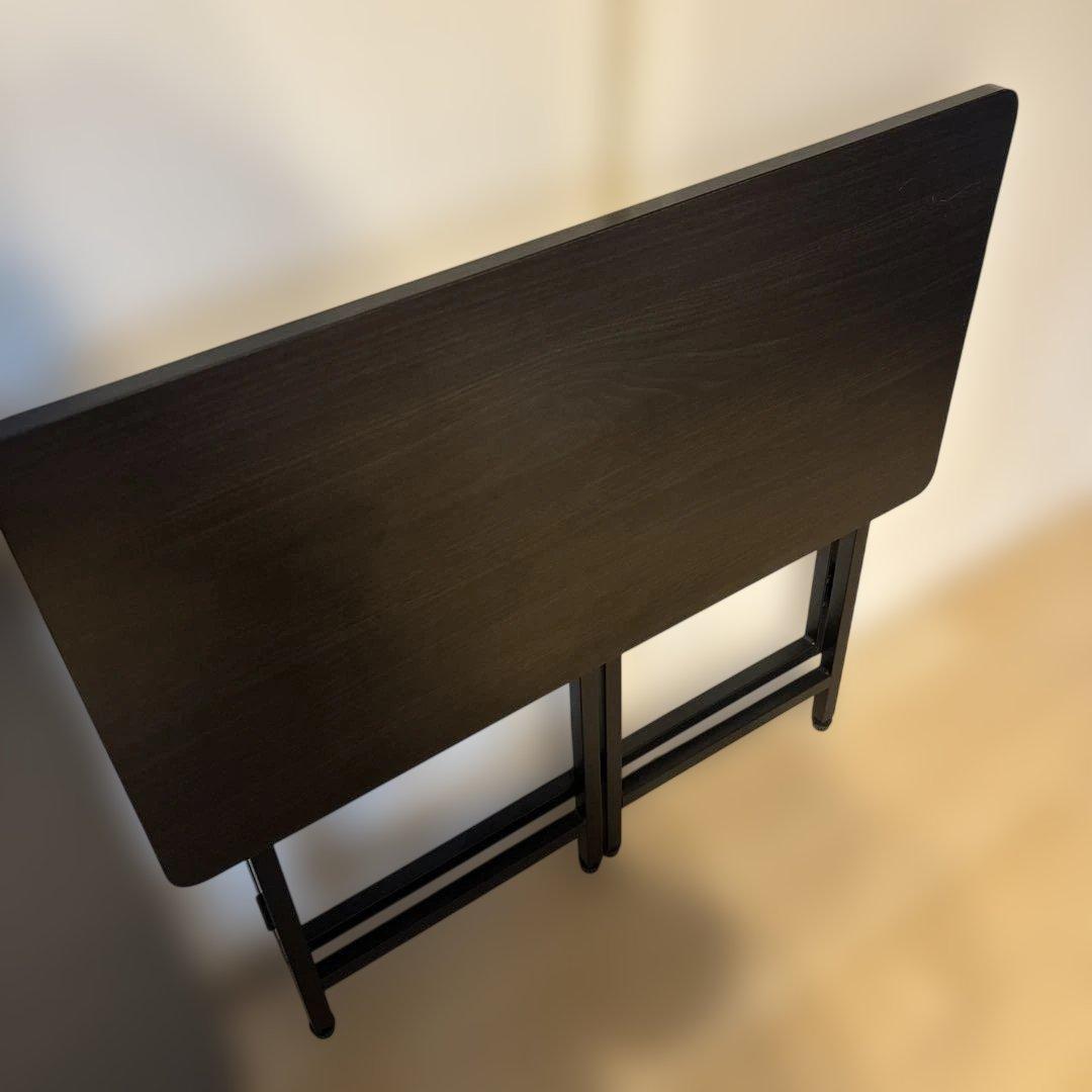 2点セット　パタパタデスク山善　収納テーブル　リモートワーク　ワークデスク