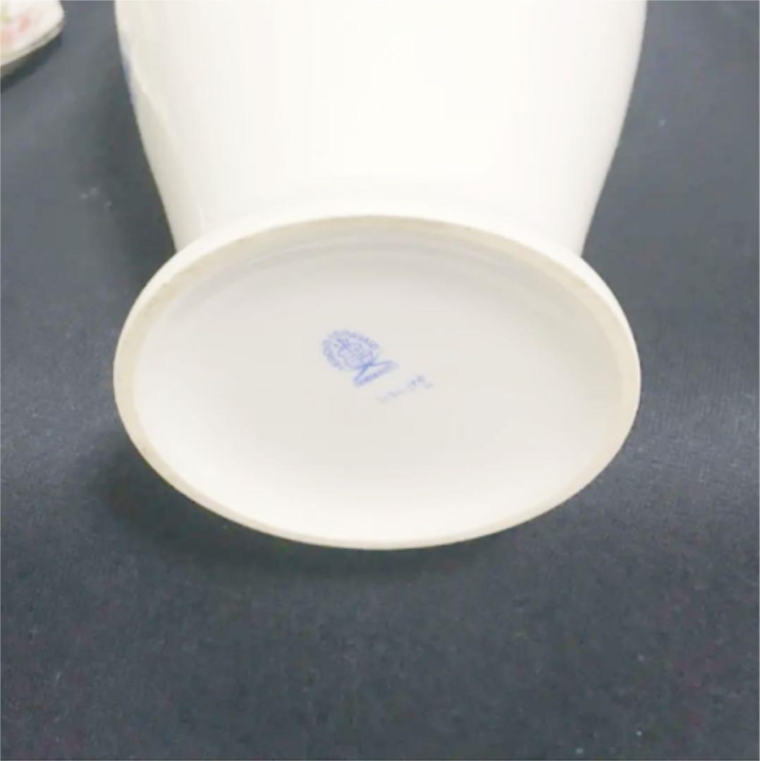 ヘレンド インドの華 ブルー 花瓶 フラワーベース 特大 34cm レア