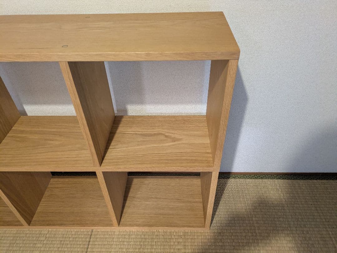 《送料込》無印良品 スタッキングシェルフ 5段×2 オーク材 棚 木製家具