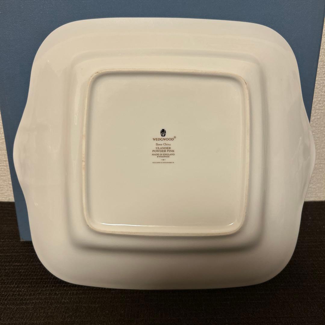ウェッジウッド　ユーランダー　パウダーピンク　B&Bプレート　デザートプレート