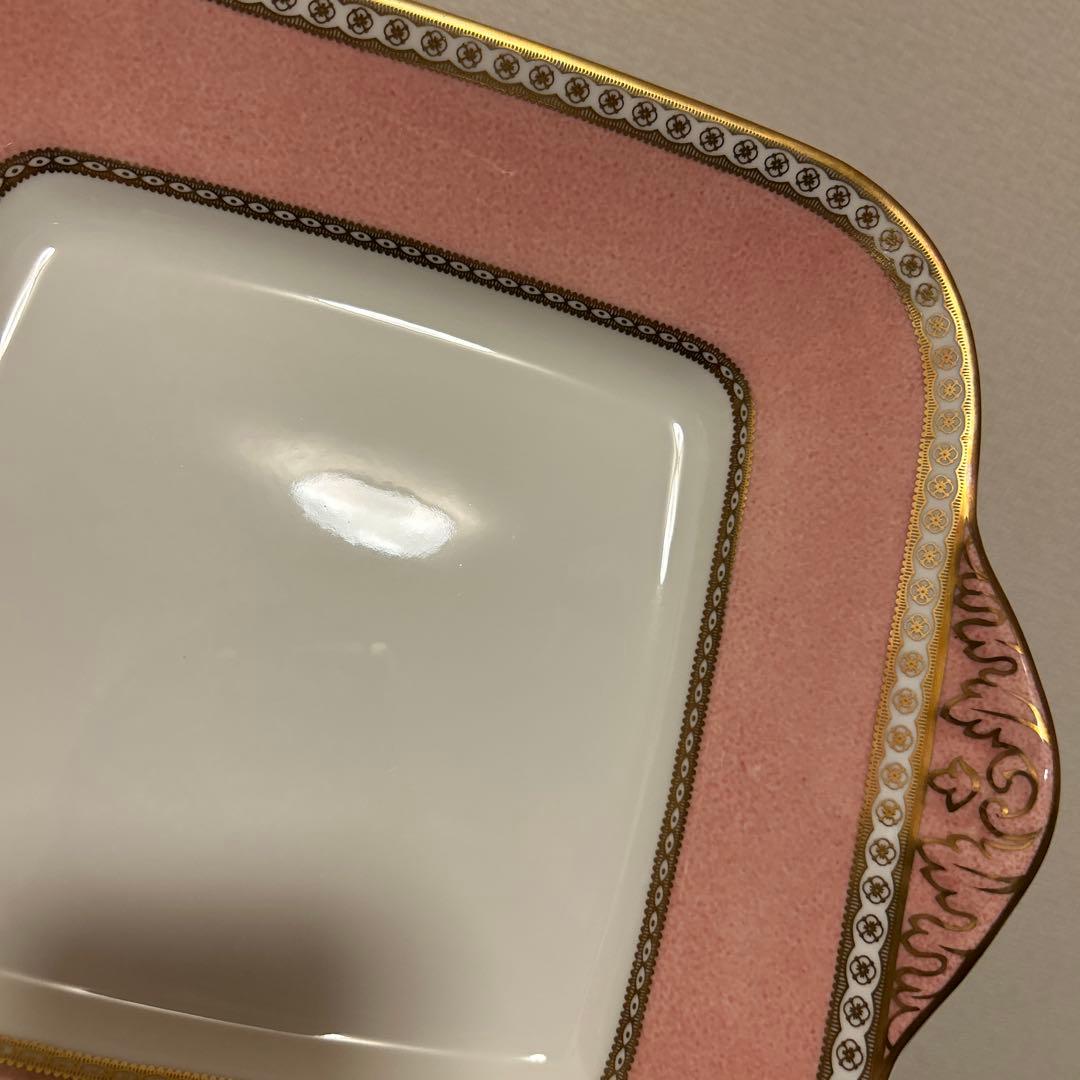 ウェッジウッド　ユーランダー　パウダーピンク　B&Bプレート　デザートプレート