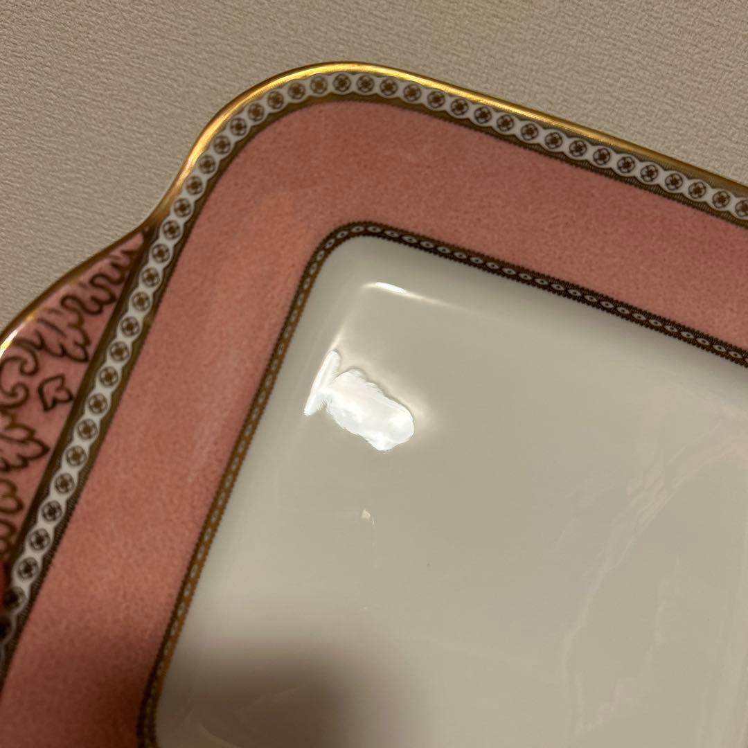 ウェッジウッド　ユーランダー　パウダーピンク　B&Bプレート　デザートプレート