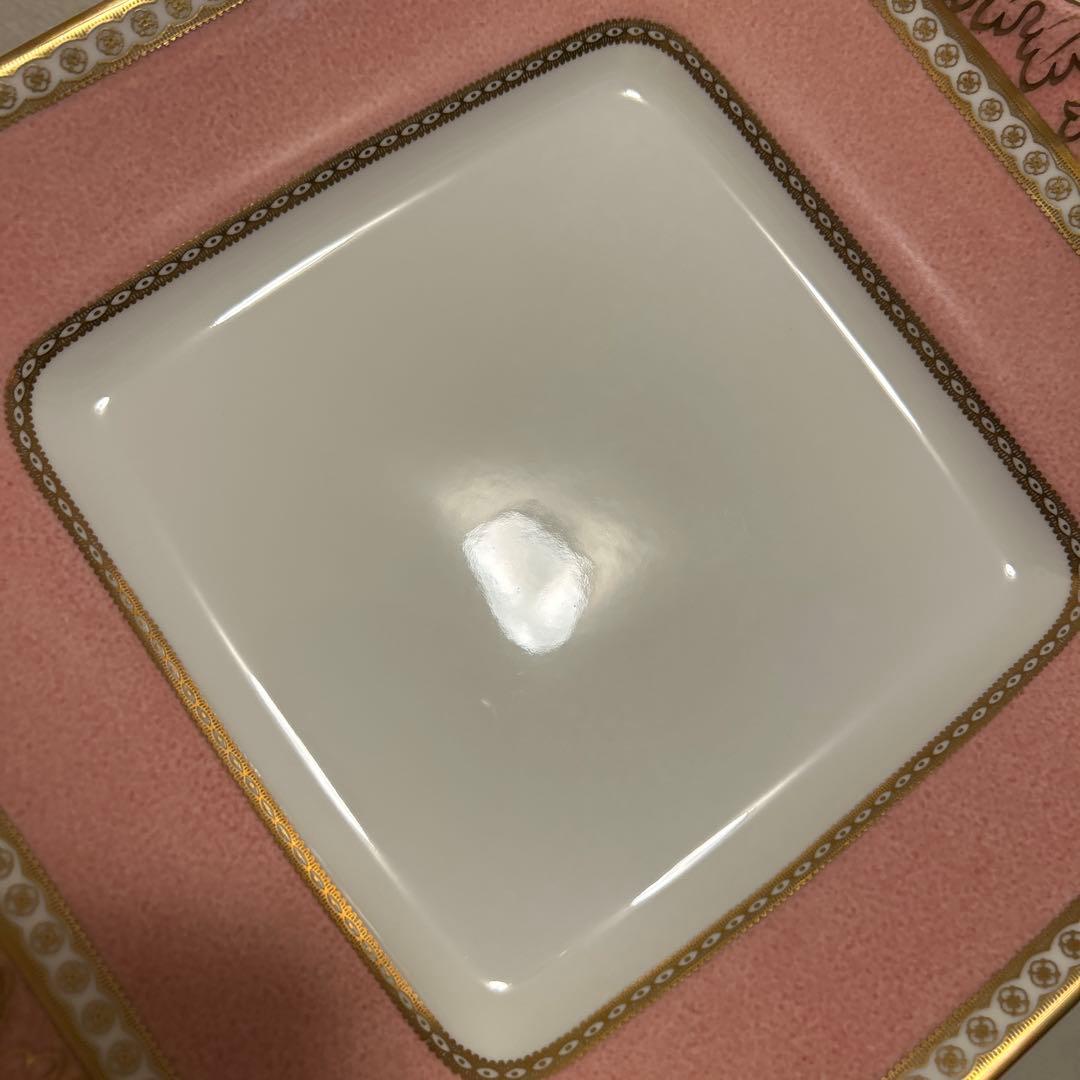 ウェッジウッド　ユーランダー　パウダーピンク　B&Bプレート　デザートプレート