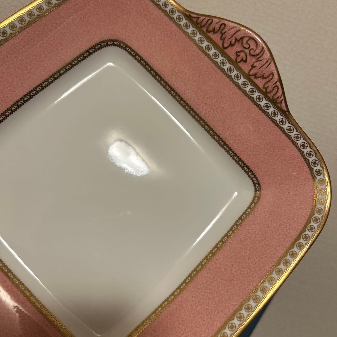 ウェッジウッド　ユーランダー　パウダーピンク　B&Bプレート　デザートプレート