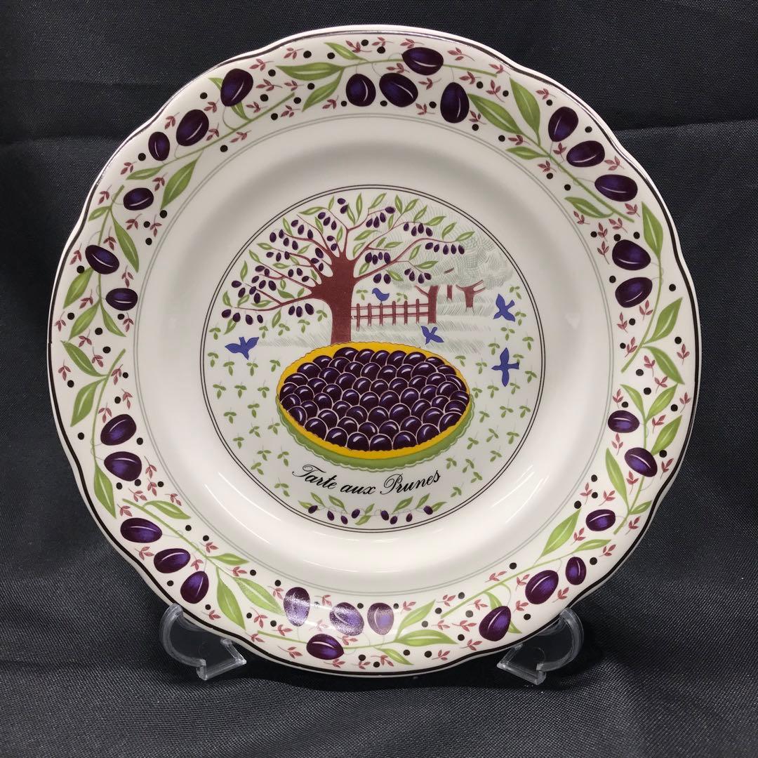 【美品】ジアン　Gien プレート　6P タルト　ケーキ　柄違い