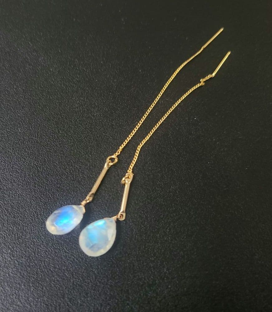 【0607-②】アメリカンピアス ブルームーンストーン※強シラー