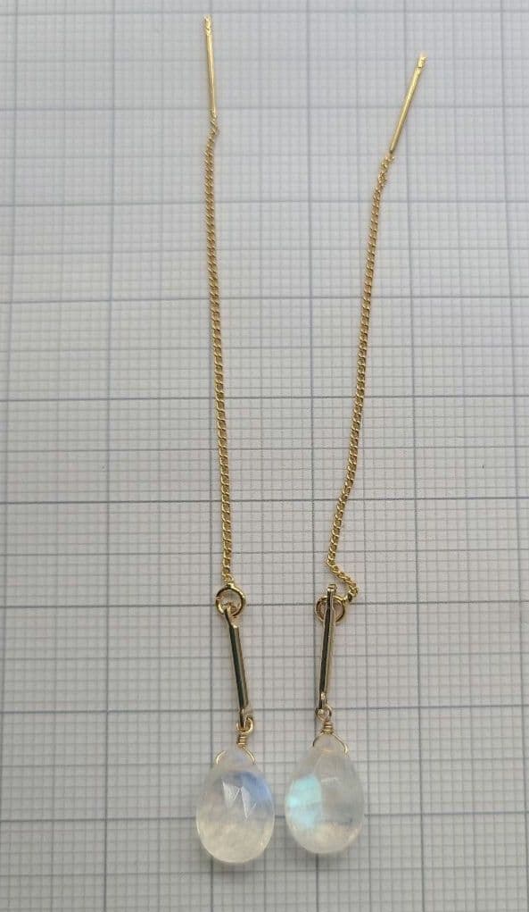 【0607-②】アメリカンピアス ブルームーンストーン※強シラー