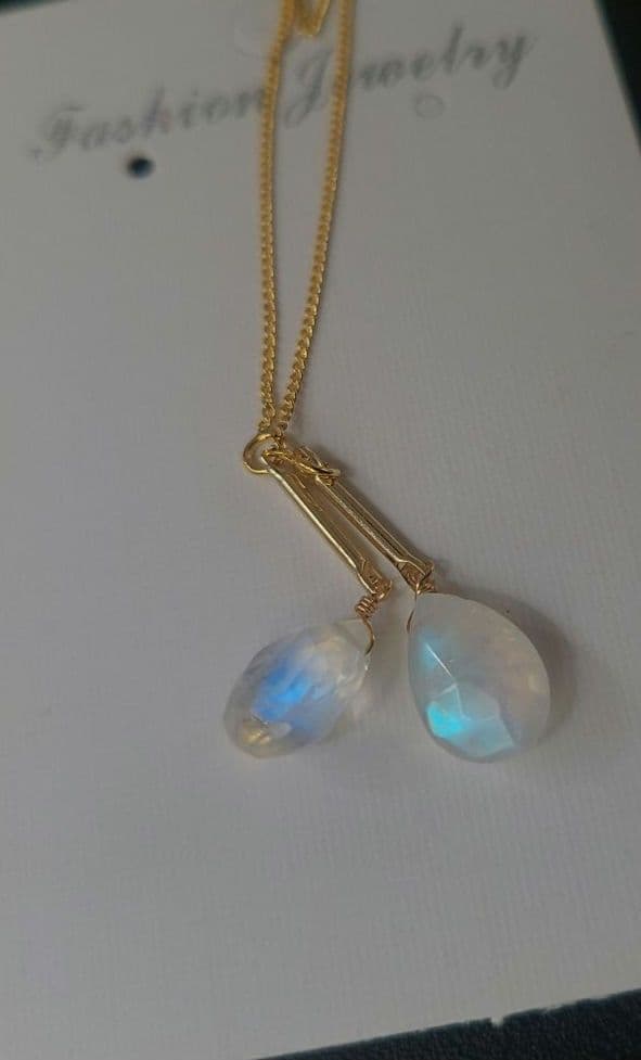 【0607-②】アメリカンピアス ブルームーンストーン※強シラー