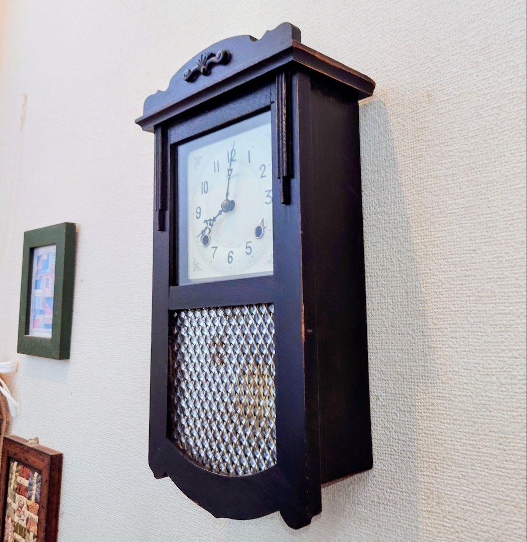 専用〈完動・美品〉Knight時計社　宮型ゼンマイ振り子時計　ボンボン時計古時計