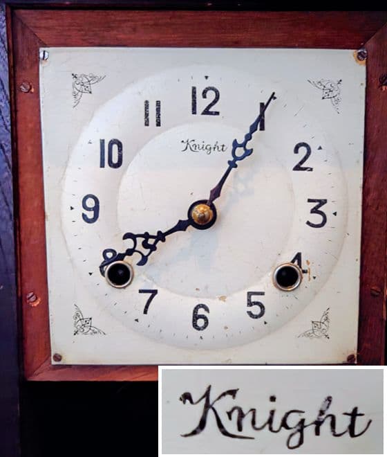 専用〈完動・美品〉Knight時計社　宮型ゼンマイ振り子時計　ボンボン時計古時計