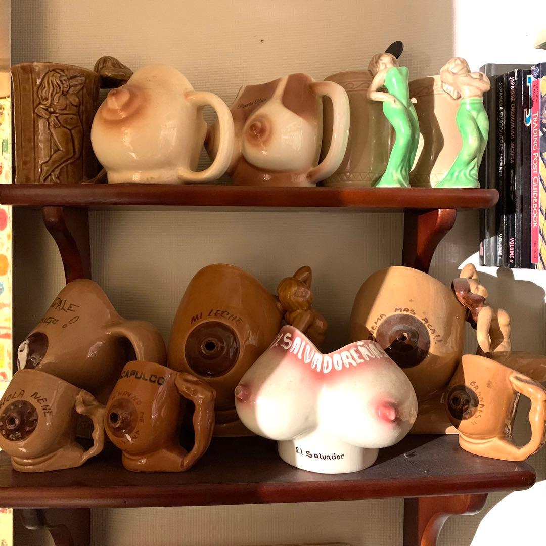 1950s ヴィンテージ　ヌード　オッパイ　コースター　ラバー　ピンナップガール