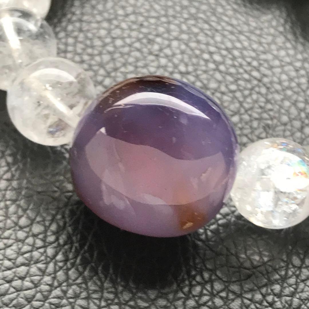 紫桜瑪瑙とホワイトファントム❣️16.5cm