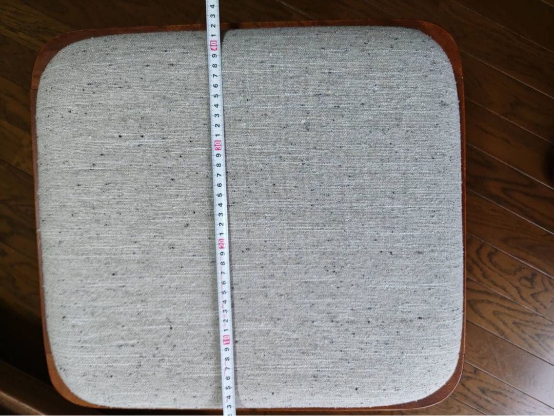 【最終価格！美品】アンティークロッキングチェア＆オットマン　ファブリック張替済