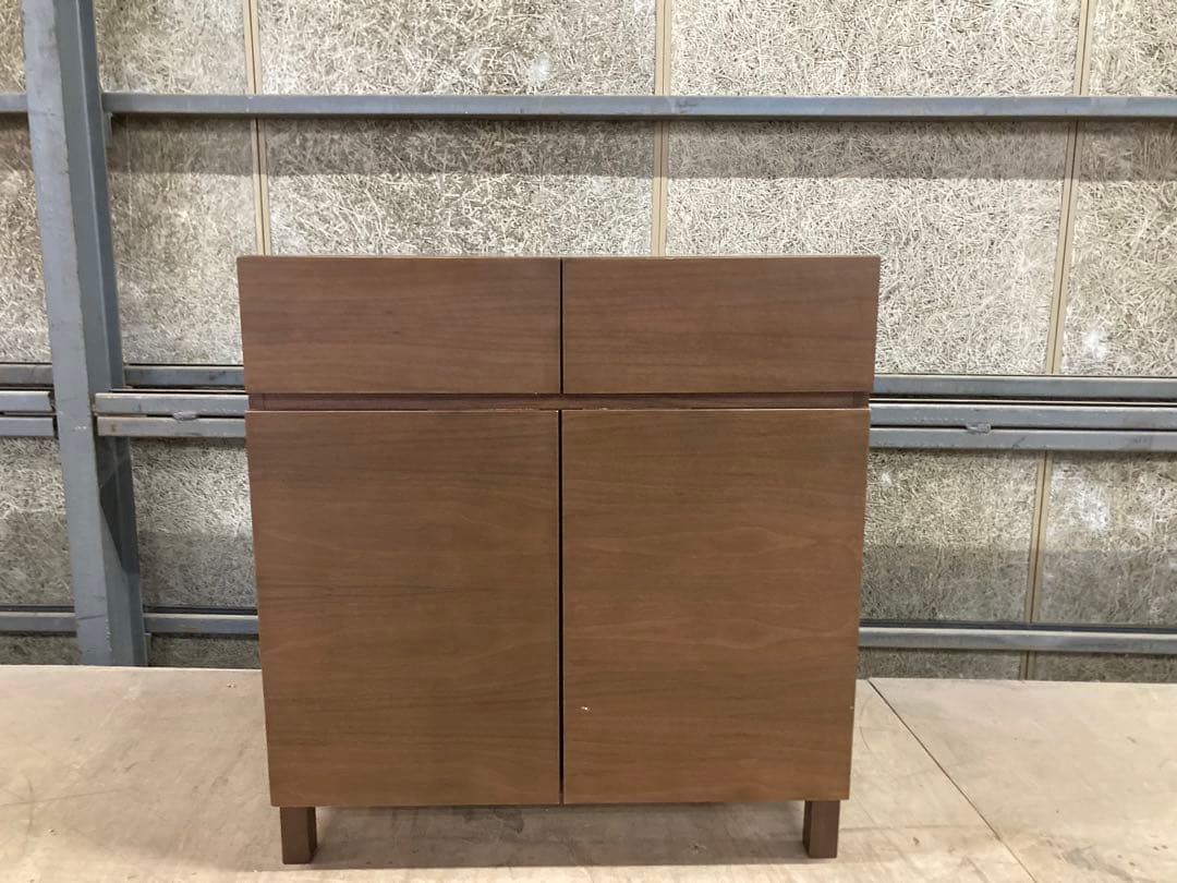 【廃盤品】MUJI 無印良品　ウォールナット 脚付キャビネット 廃盤品】MUJI 無印良品 ウォールナット 脚付キャビネット - メルカリ