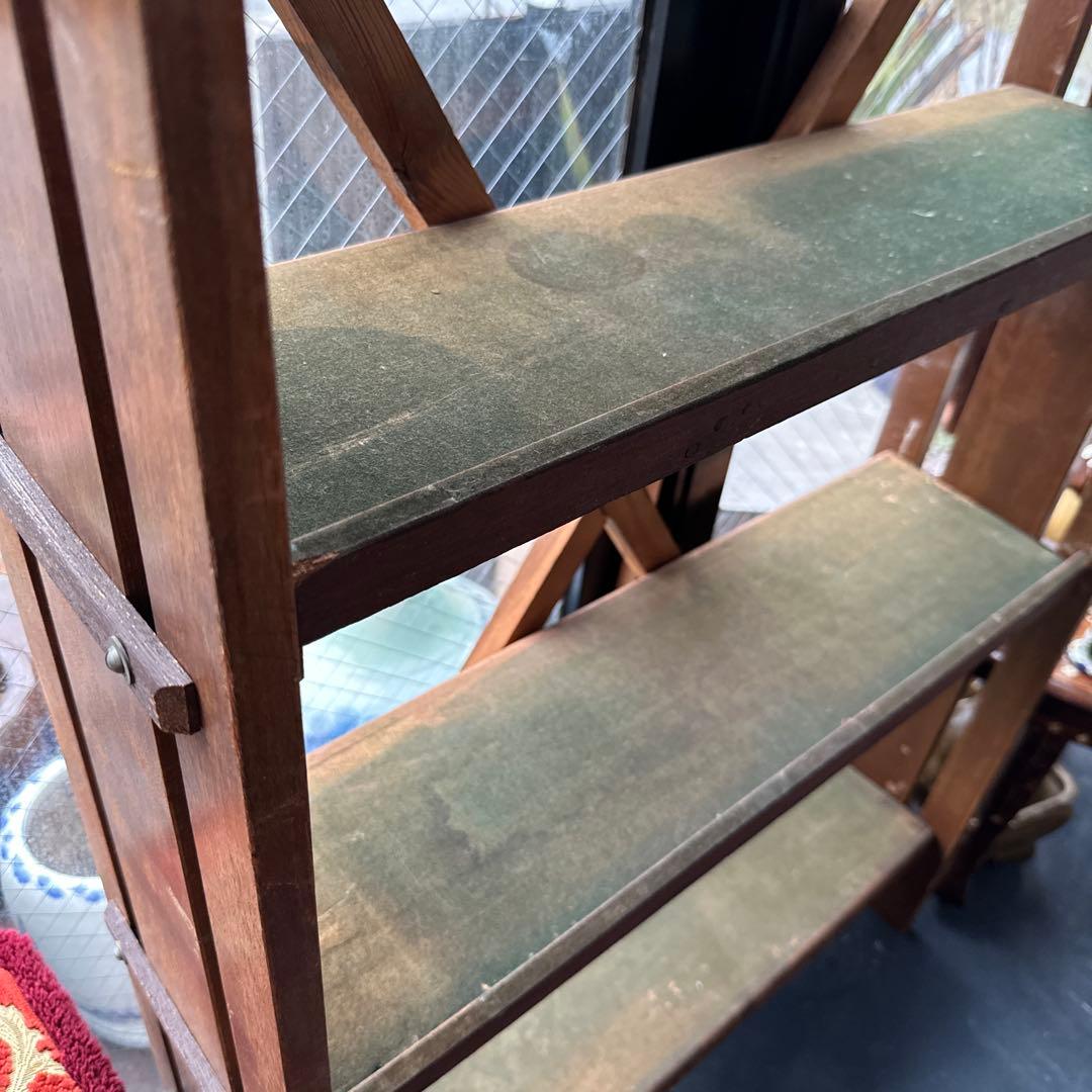 最終お値下げ‼️ヴィンテージ　本棚　木製　味があって大変おしゃれ