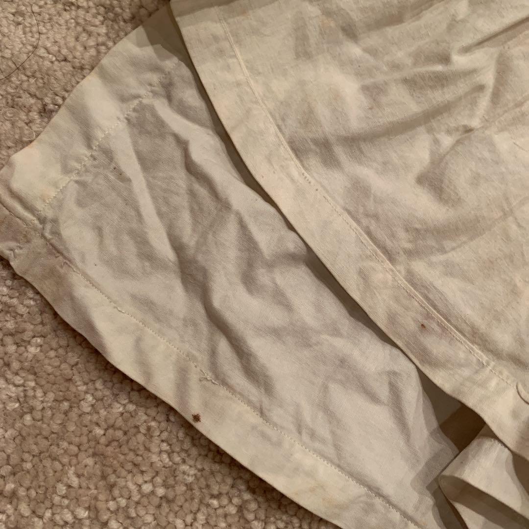 アンティークレース　エプロン　1850年代　broderie Anglaise