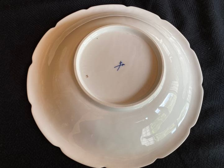 MEISSENマイセン　アンティーク　5花絵付け皿　最高級　レア