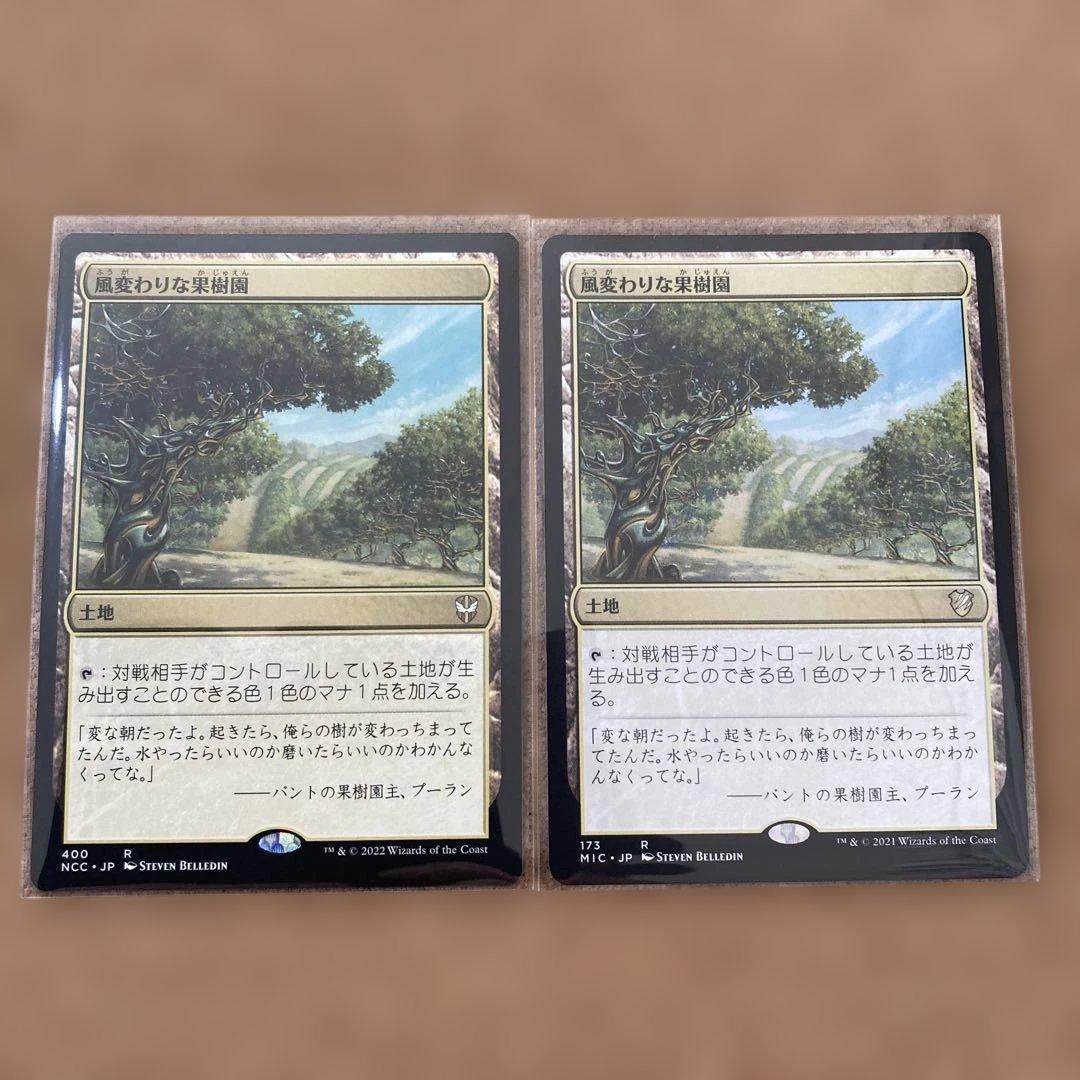 MTG風変わりな果樹園/Exotic Orchard 日本語版2枚セット友なる石