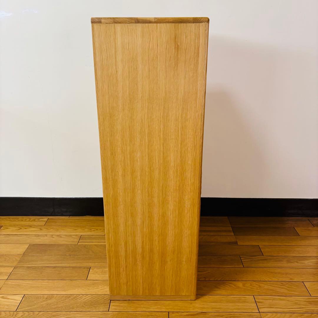 【廃盤品】起立木工　チェスト 良質　ナラ天然木 送料込み