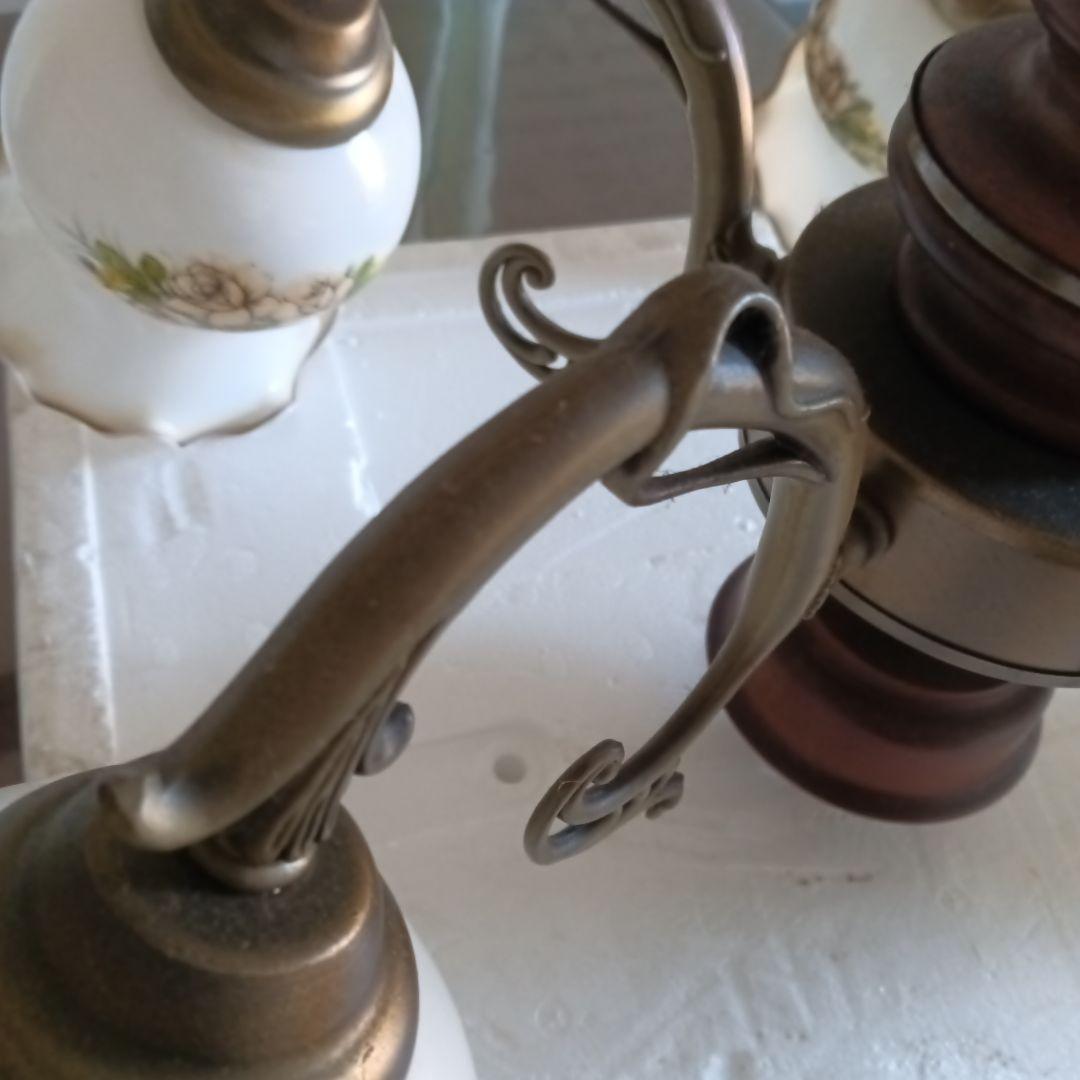 クラシックシャンデリア 花柄ガラス