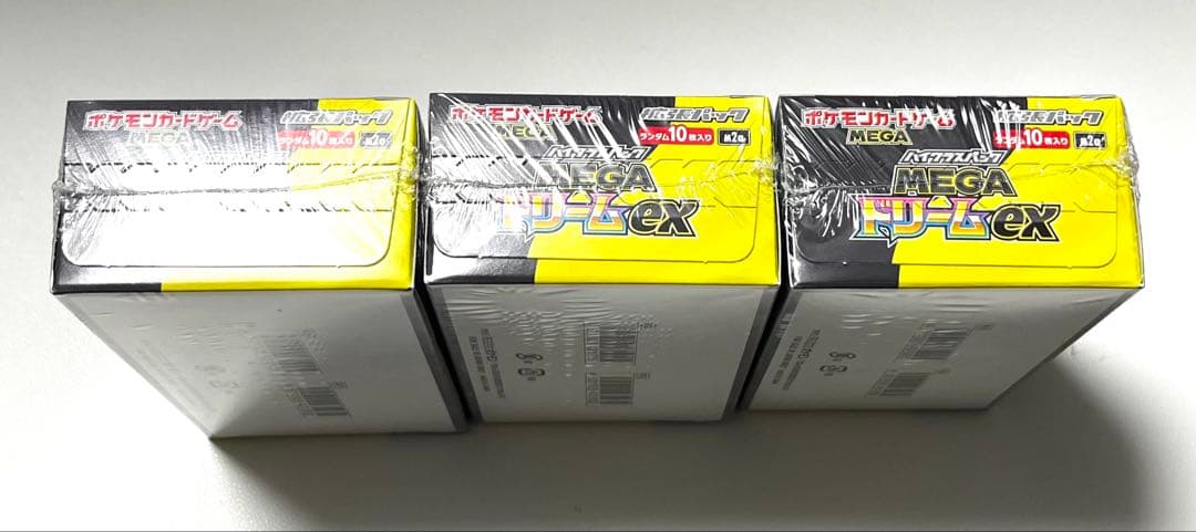 ポケモンカードゲーム MEGAドリームEX 未開封3box シュリンク付き