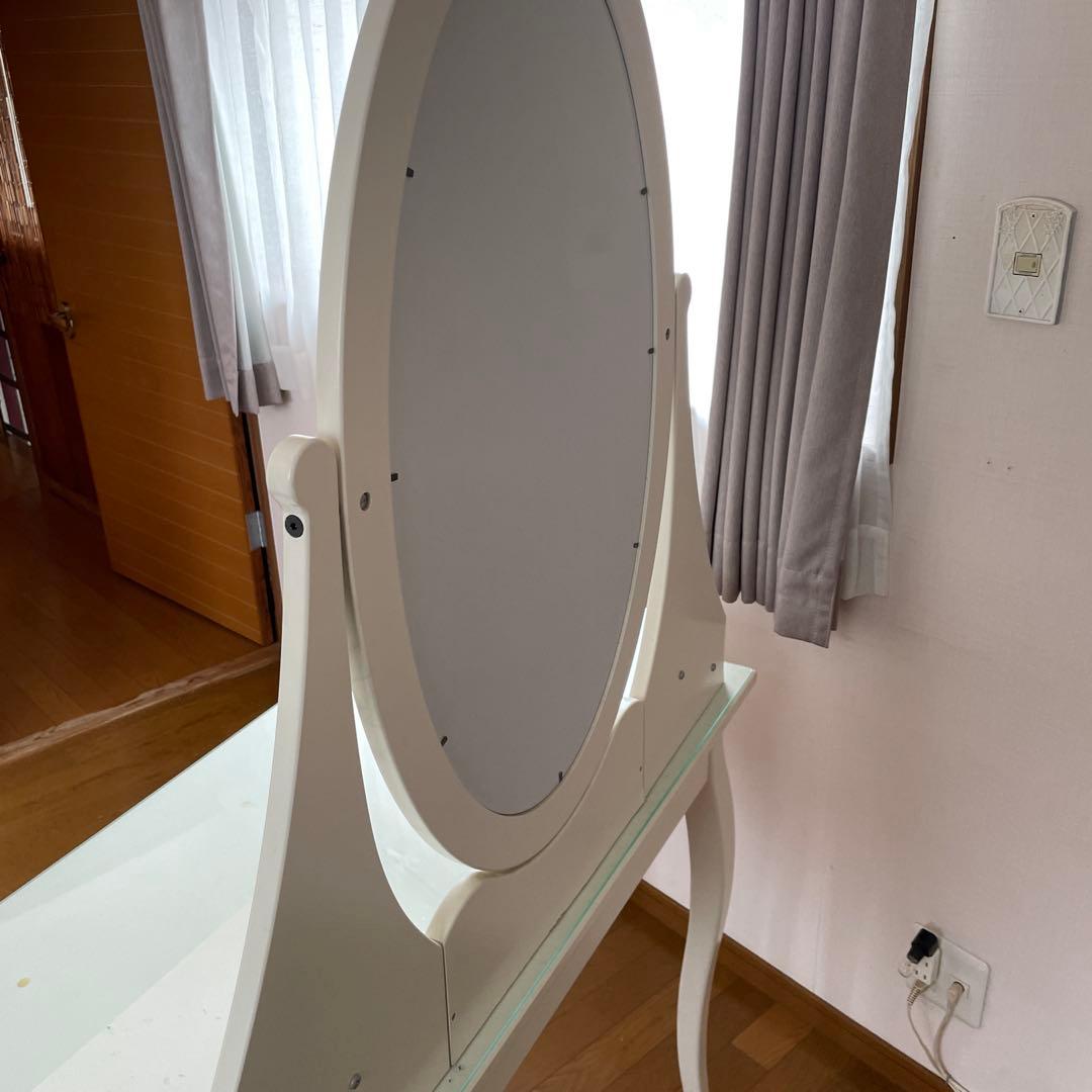 IKEA イケア 白色 ドレッサー HEMNES ヘムネス 鏡 化粧台 - メルカリ