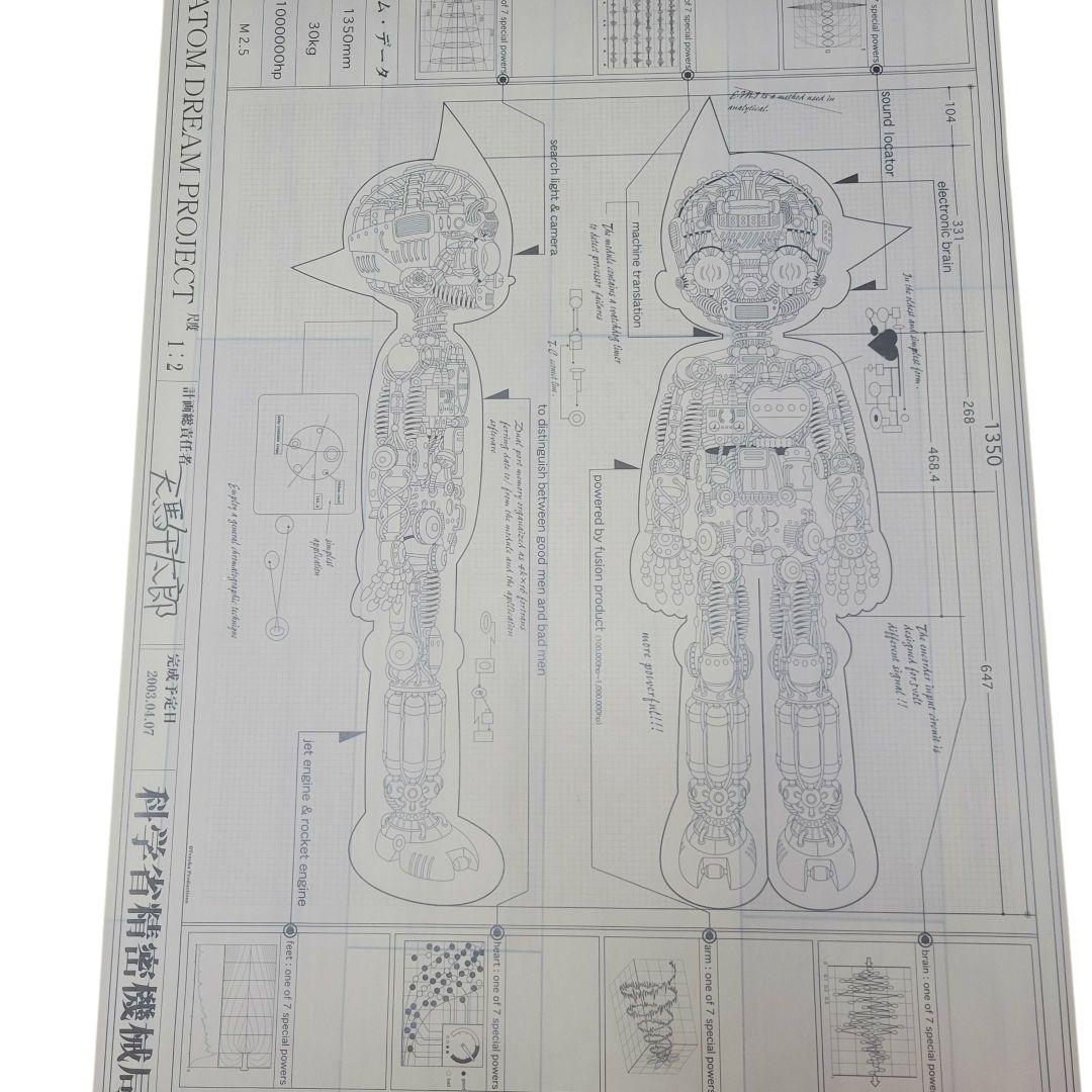 希少】鉄腕アトム ATOM DREAM PROJECT 天馬午太郎 設計図 - メルカリ