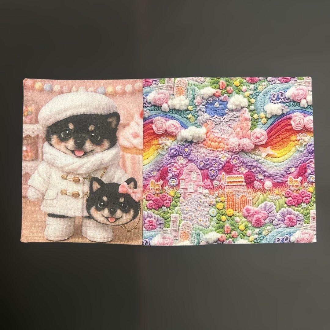 一点限定品！レアパネル 柴犬袱紗型フラットポーチ ハンドメイド