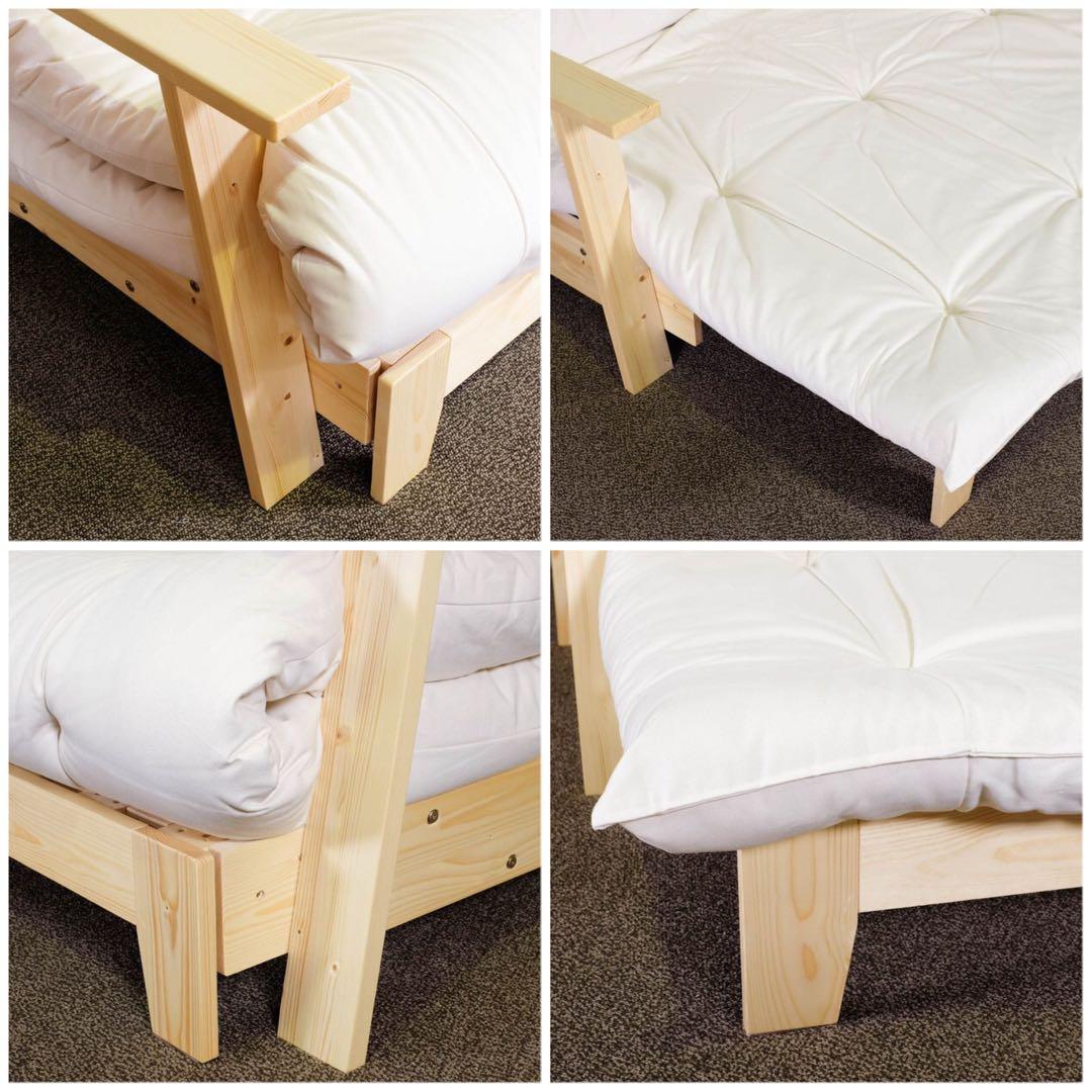 L 新品 北欧パイン ソファベッド セミダブル すのこベッド すのこ カントリー