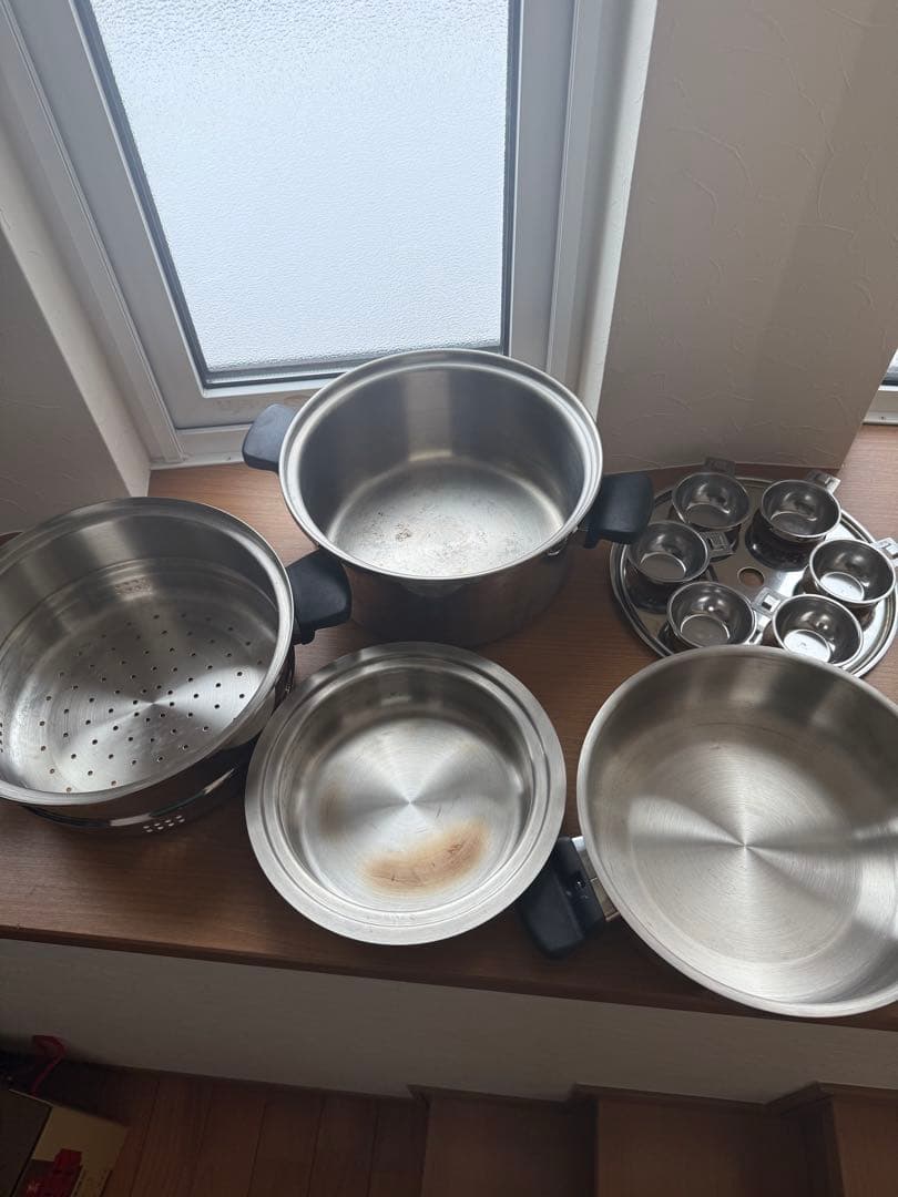 アムウェイ鍋　6リットルシチューパンセット　重ね調理　クイーンクック