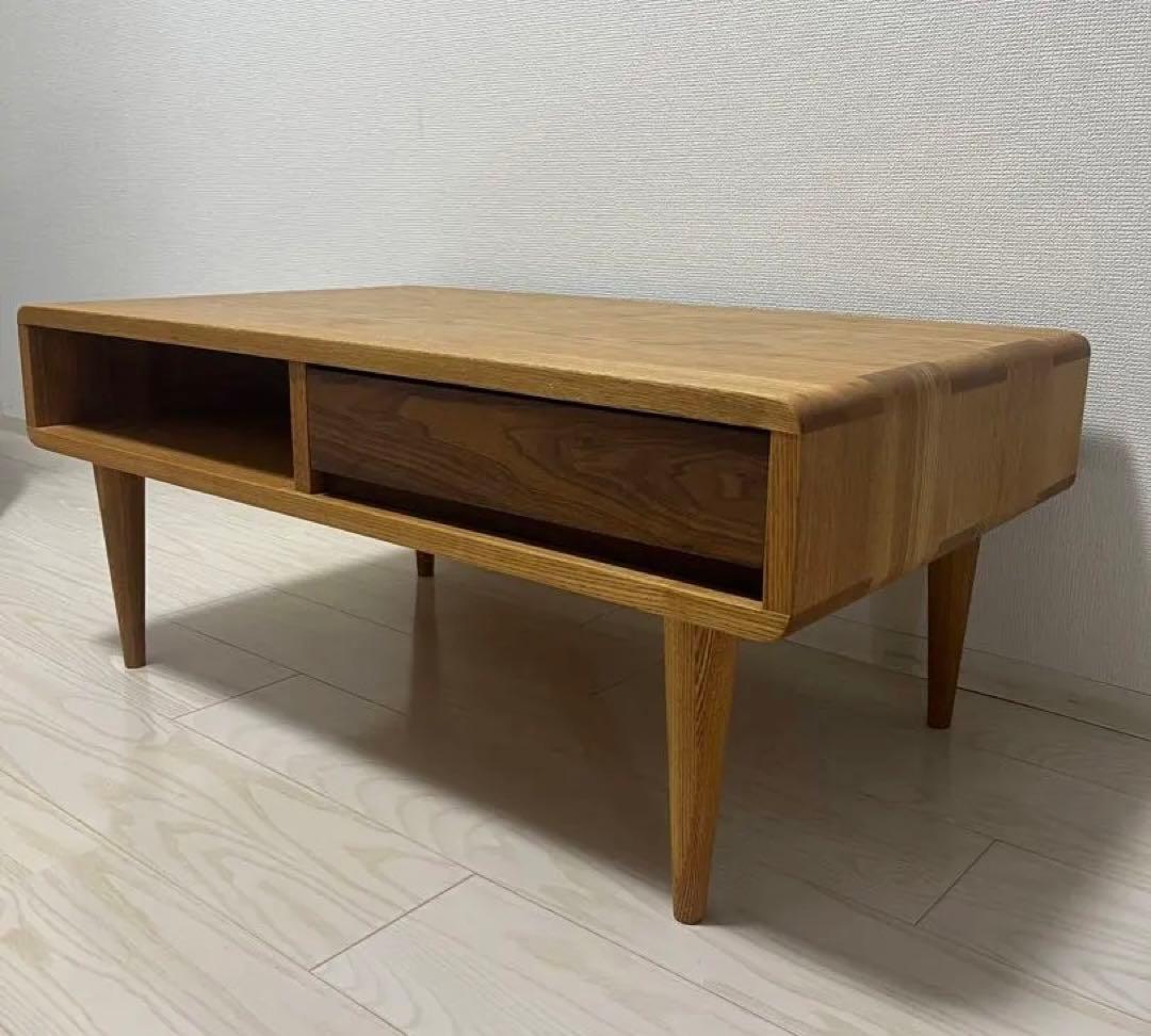 ローテーブル 85 無垢材 北欧モダン