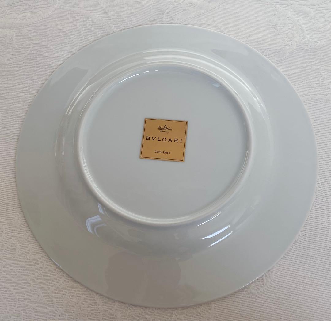 ブルガリ　dolci deco プレート　22.5センチ
