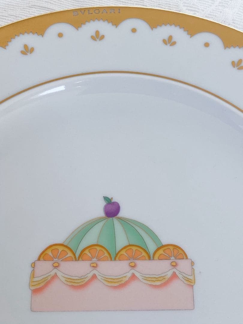 ブルガリ　dolci deco プレート　22.5センチ