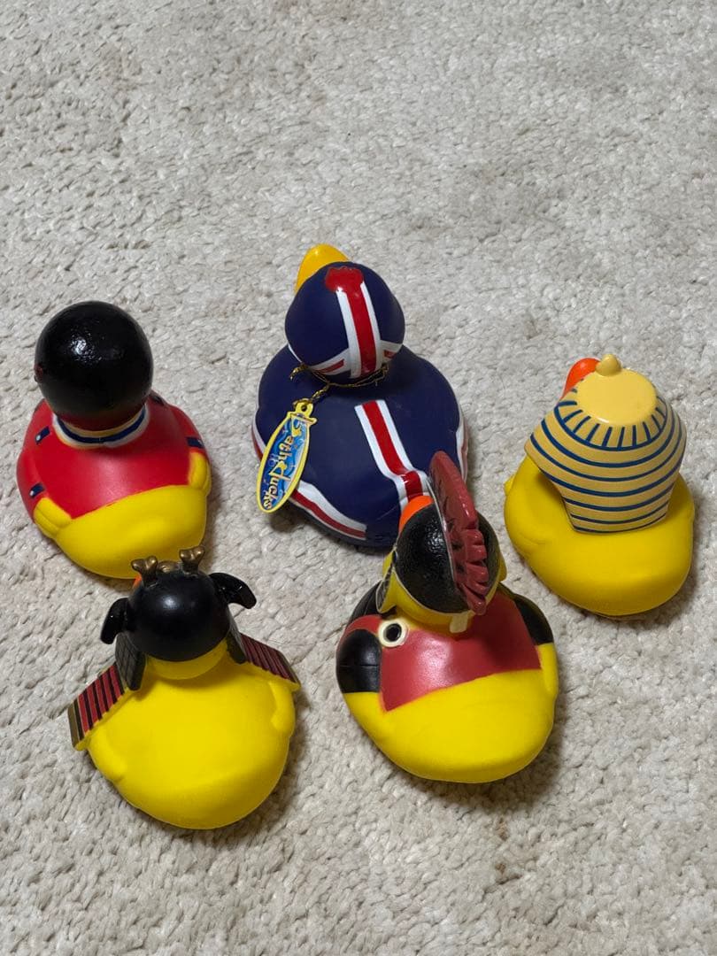 【未使用新品】ラバーダック　アヒルフィギュア 5体セット
